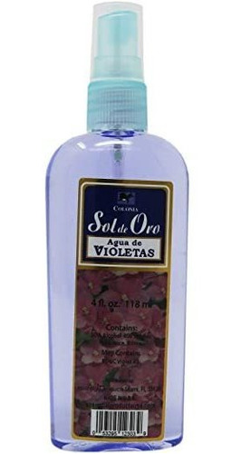 Sol De Oro Agua De Violetas 4 Oz