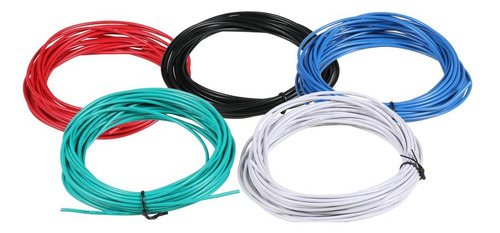 22 Calibre Pvc 1007 Kit De Cable Eléctrico Sólido 5 Colores 