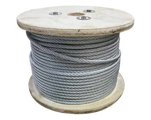 Guaya Cable De Acero Galvanizado Alma Acero De 1/4*130mt