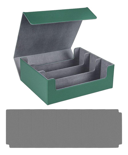 Caja Para Baraja De Cartas Coleccionables, Gris Verdoso