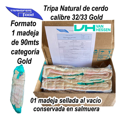 Tripa Natural De Cerdo Cal 32/33 - 01 Madeja 90mts