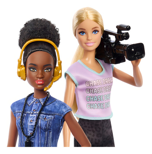Barbie Muñeca Directora De Cine, Set 4 Muñecas