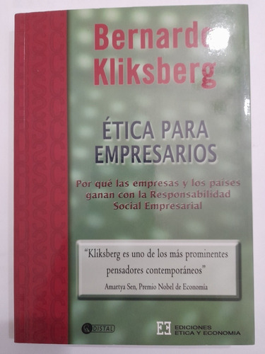 Libro Ética Para Empresarios Bernardo Kliksberg (15)