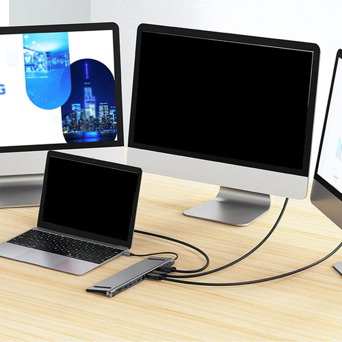 //hub De Docking Station Usb Tipo C De Alta Porta Portátil D