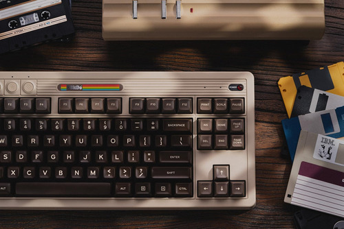 Teclado Retromecánico Bluetooth C64 De 8 Bits/2.4g/usb-c