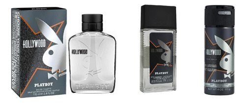 Fragancia Playboy Hollywood + Body Coporal + Desodorante