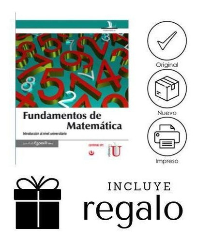 Libro Fundamentos De Matemáticas + Regla De 20cm De Regalo