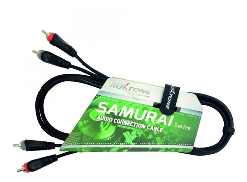 Imagen 3 de 3 de Cable 2 Rca 3 Metros Roxtone Samurai Racc130l3