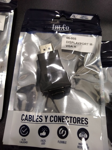 Imagen 4 de 5 de Adaptador Displayport Macho A Vga Hembra Display Port