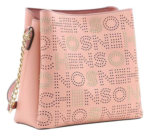 Bolsa Feminina Chenson Logo Rebite Transversal 3483469 Rose