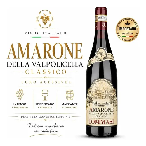 Vinho Amarone della valpolicella classico 750ml | MercadoLivre