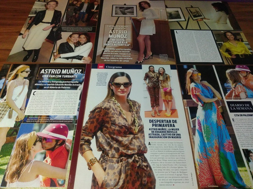 (ap025) Astrid Muñoz * Recortes Revistas Clippings (Usado)