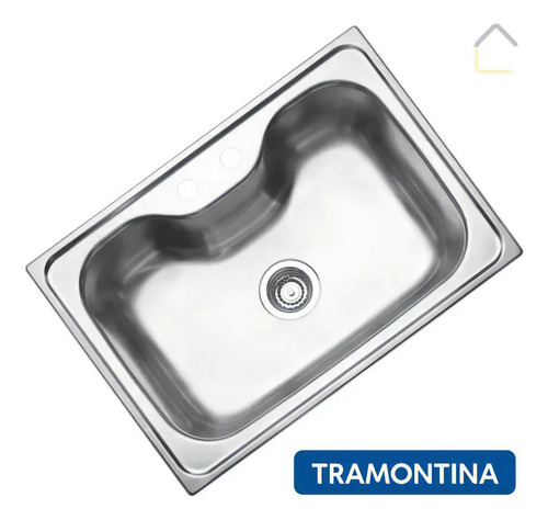 ¡Cuba Tramontina Morgana con basura/accesorios de Super Xiqui! Color: acero inoxidable