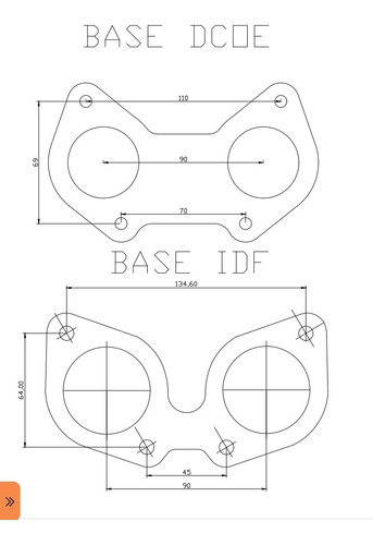 Brida Dcoe Para Base Cuerpos De Inyeccion Simple