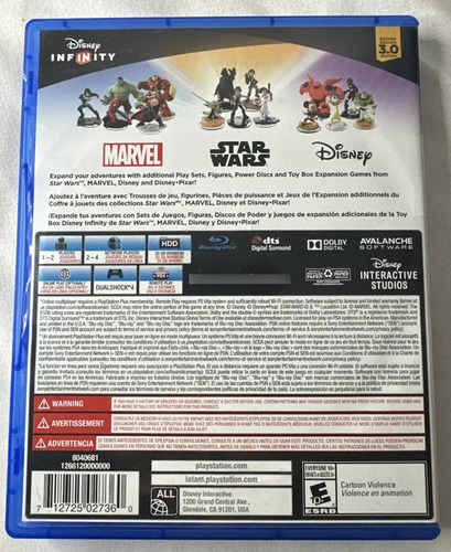 Disney Infinity 3.0 Ps4 Y Ps5 (Usado)