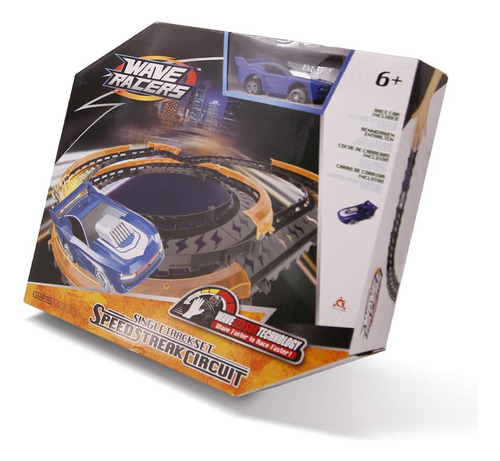 Pista Tipo Hotwheels | Wave Racers | Speed Streak Circuit Azul
