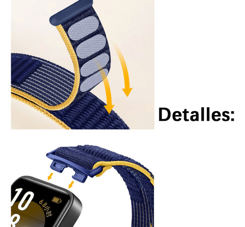 5 Pzs Correa Extensible Nylon + Silicon Para Huawei Band 8