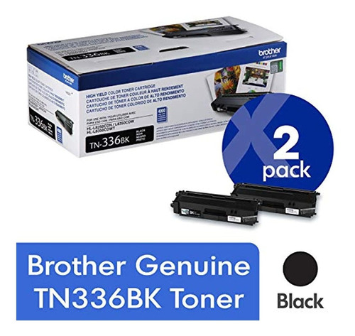 Cartuchos Impresora Tn336bk Toner Rgimdo, 2 pack (negro)