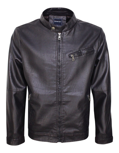 Chamarra Roosevelt Biker Vini Piel Slim Fit Super Calidad