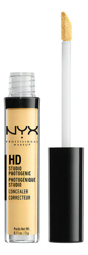 Corrector facial líquido NYX Professional Makeup HD Studio Photogenic Studio Photogenic tono amarillo para piel todo tipo de piel 3mL 3g