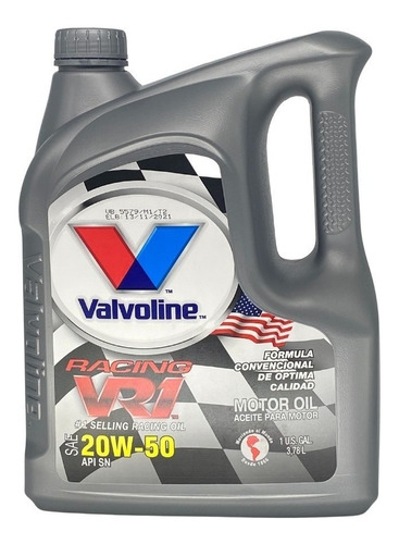 Vr1 Racing 20w50 Mineral Galón Valvoline