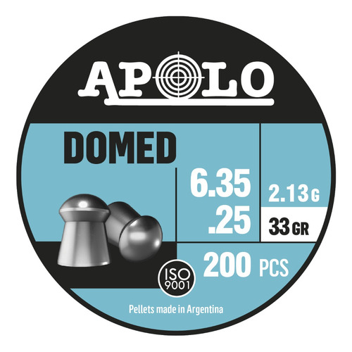 Balines Apolo Domed 6.35 X600u Aire Comprimido - Apolo Shop