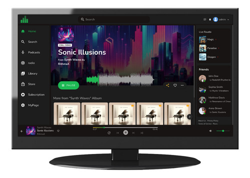 Script Php - Site De Streaming De Música, Podcast E Rádio.