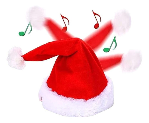 Cantar Y Bailar Sombrero De Santa Navidad Eléctrico Para Adu