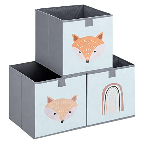 Cubos De Almacenamiento Para Niños, Diseño De Animales, Pape