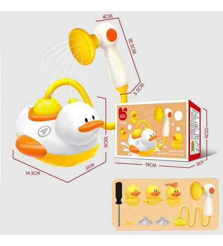 Duck Shaped Showerhead Toy - Kids' Bath Fun