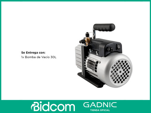 Bomba De Vacío Gadnic 30 Lts Refrigeración Portatil 124 W