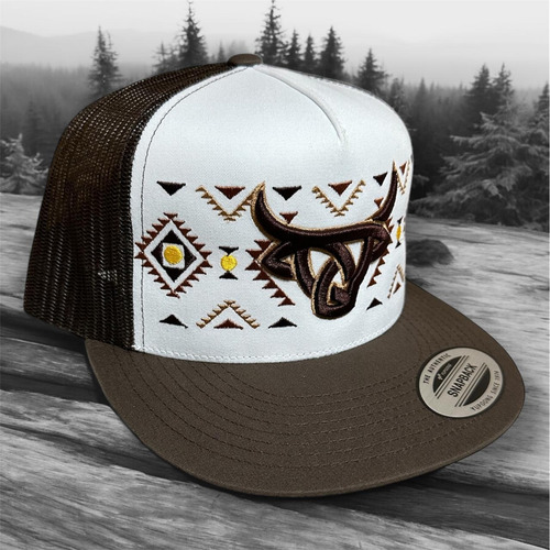 Gorras Yupoong Diseño Vaquero Bordado Frontal Y Lateral 3d Lost / Calf-gold Ajustable Bordado 3d