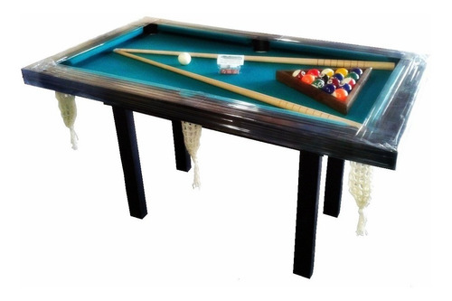 Mesa De Pool Mini 1.40x0.80mts Mdf + Kit Accesorios De Pool