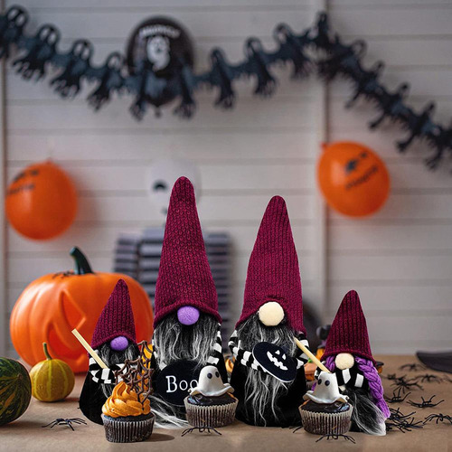 Muñecas De Peluche Con Forma De Enano Brujo Para Halloween,