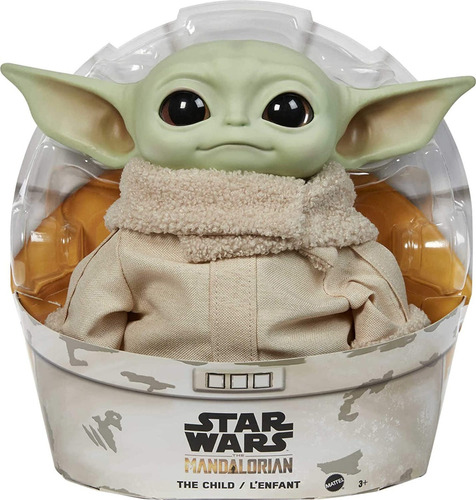 Imagen 1 de 4 de Star Wars Grogu Baby Yoda The Child Mandalorian 28cm Mattel