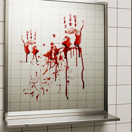 Zj Adhesivo De Pared X0 Con Estampado De Sangre For