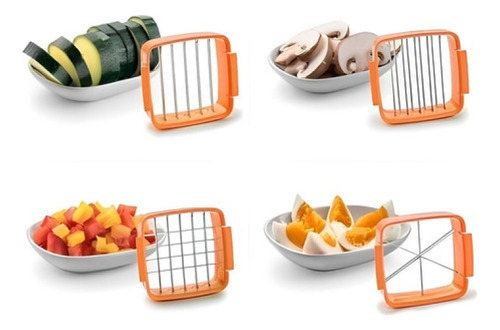 Fatiador Manual Com Pote Cortador Multi Cortes Frutas