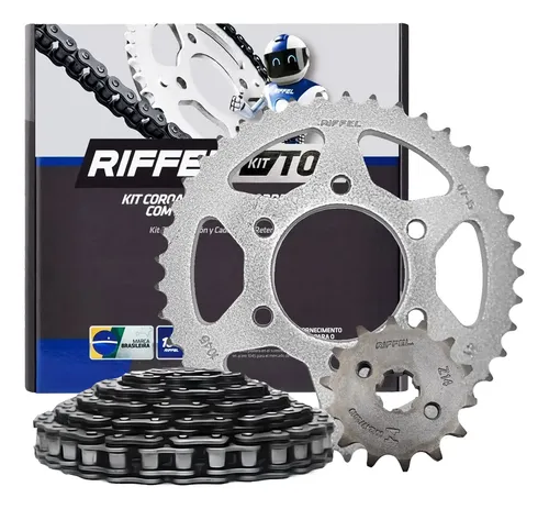 Kit Relação Xtz 150 Crosser Riffel Top C/ Retentor 2014/2025
