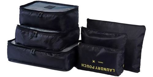 Organizador De Equipaje Kit Viajero X 6 Unid Bolsas Viaje Ya