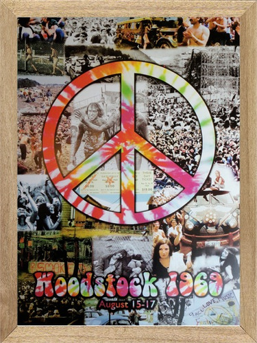 Woodstock  1960 , Cuadro, Música, Poster         P458