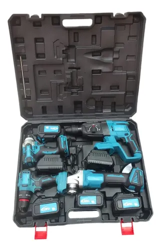 Kit De 4 Herramientas Inalámbricas + 4 Baterías Profesional | Cuotas sin  interés