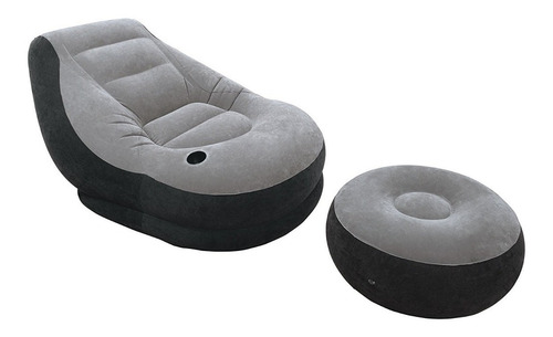 Intex Ultra Tumbona Inflable Con Otomana
