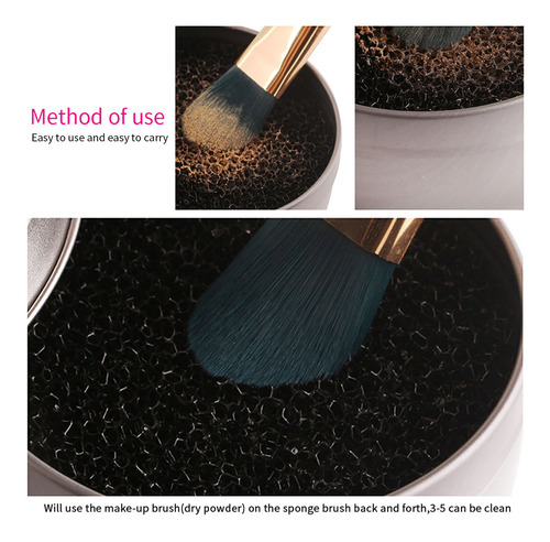 Esponja De Limpiador De Color, Cepillos De Maquillaje Limpio