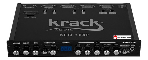 Ecualizador Con Epicentro 5 Bandas Krack Audio Bass Driver