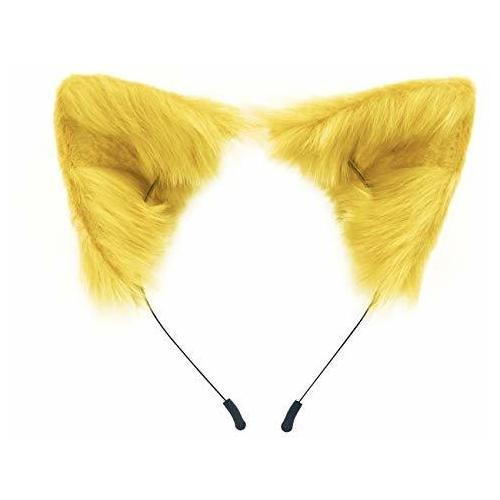 Cat Fox Faux Fur Oídos Headband Cute Halloween Fancy 5z5k5