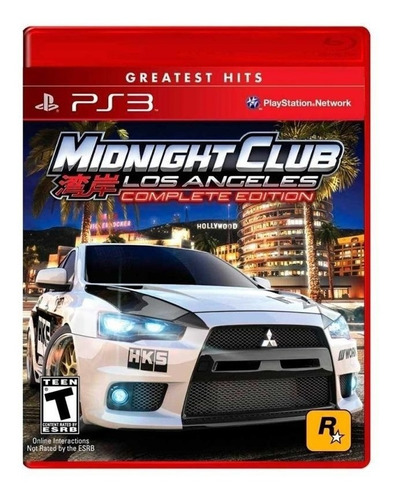 Midnight Club: Los Angeles - Fisico - Usado - Ps3