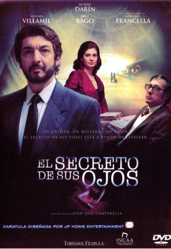 El Secreto De Sus Ojos ( Darín ) Dvd Original Sin Lámina