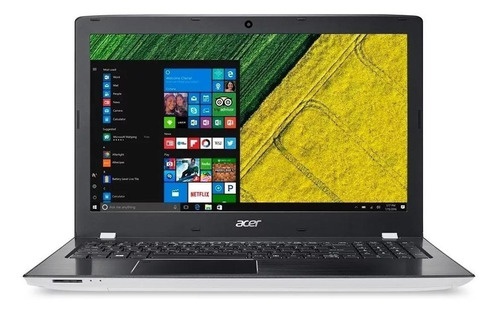 Notebook gamer  Acer Aspire E E5-553G preta e branca 15.6", AMD A10-Series 9600P  4GB de RAM 1TB HDD, AMD Radeon R7 1366x768px Windows 10 Home