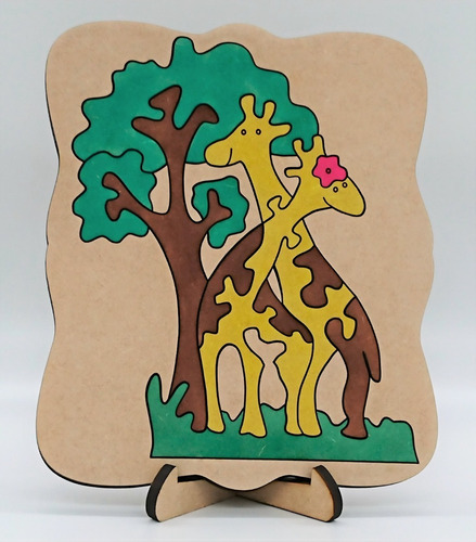 Imagem 1 de 6 de Quebra Cabeça Girafas