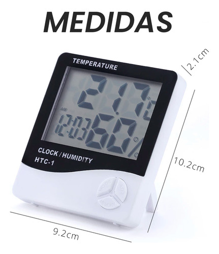 Reloj Digital Higrografo Higrotermografo Nuevo Ideal Para Medir Humedad Y Temperatura En El Ambiente Función Completa Diseño Moderno Y Preciso Ideal Para Hogar Oficina O Taller Otec